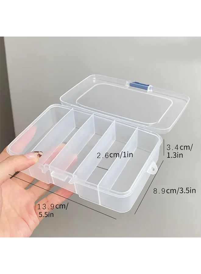 2pcs Multi Functional Portable Medicine Packaging And Storage Box Hair Clip Organizer For Travel Home Dormitory Women Girls - Image 4