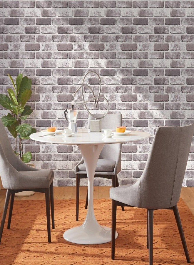 Commomy 10 Pcs 3D Faux Brick Wall Panels -11.8"X11.8" Small Size UltraLight PVC Peel and Stick Brick Farmhouse DIY Self-Adhesive Wall Tile Faux Brick Paneling for Living Room,Bedroom,Kitchen,Fireplace - Image 2