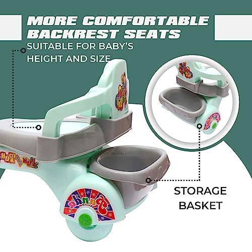 KIDBITKART Tuktuk Car Musical With Lights Plasma Car Ride On For Kids,Baby Car,Ride On Magic Car For Kids 2 To 8 Years Boys Girls (Grey) - Image 4