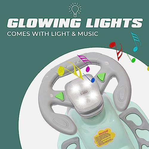 KIDBITKART Tuktuk Car Musical With Lights Plasma Car Ride On For Kids,Baby Car,Ride On Magic Car For Kids 2 To 8 Years Boys Girls (Grey) - Image 3