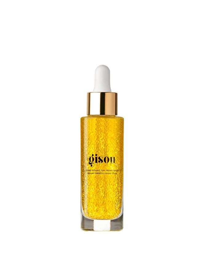 Gisou Honey Infused Hair Repair Serum – Strengthens & Seals Split Ends with Mirsalehi Honey & Plant-Based Keratin, Heat & UV Protection, 1 Fl Oz - Image 1