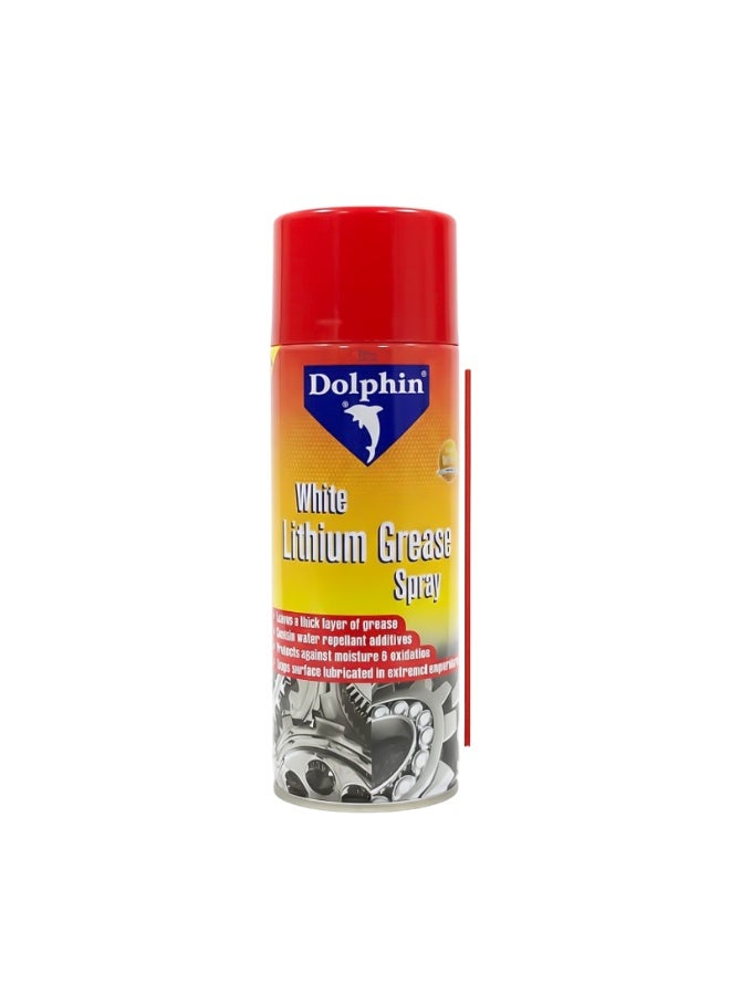 هيتكس بخاخ شحوم دولفين وايت ليثيوم - ٤٠٠ مل | مُزلّق قوي مقاوم للماء | يحمي من الصدأ والرطوبة والأكسدة - (١) - Image 1