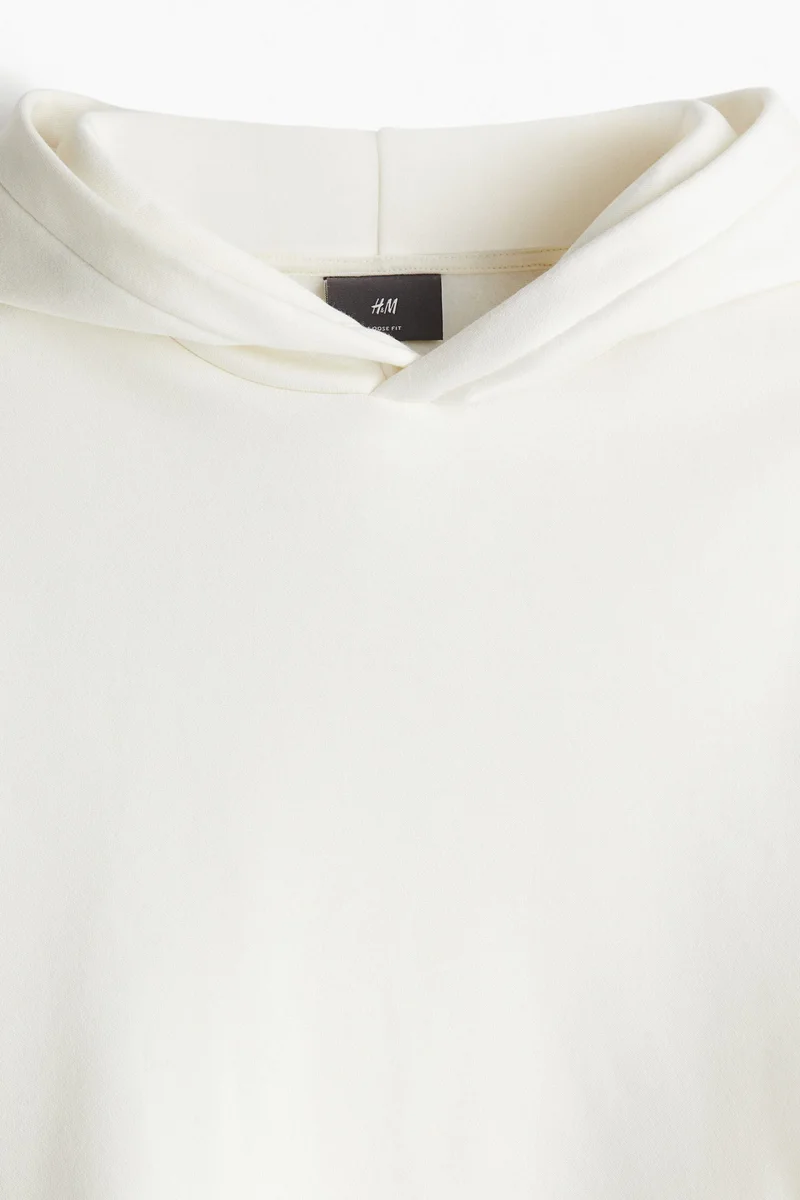 H&M Loose Fit Hoodie With Sidestripes