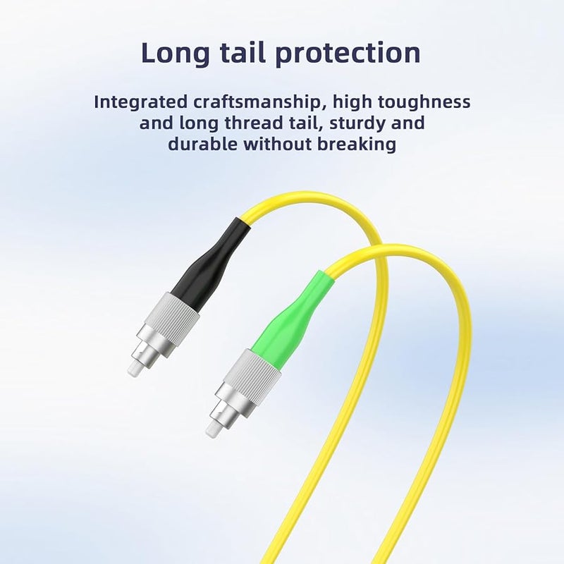 30 Meters 100ft FC PC to FC APC Fiber Optic Patch Cable Single Mode 9 125 Simplex Jumper - Image 4
