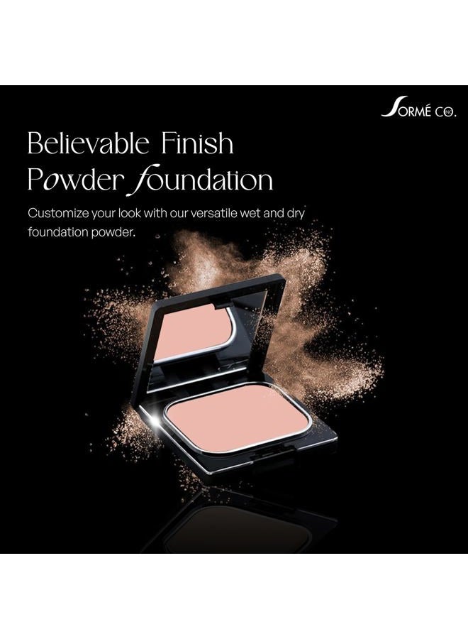 SORMÉ Sorme Cosmetics Believable Finish Powder Foundation - Honey Dusk For Women 0.23 oz Foundation - Image 2