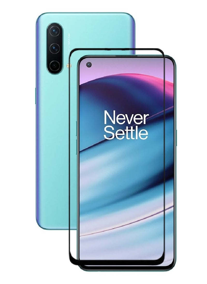 AINA حماية شاشة زجاجية مقساة 5D مصممة لهاتف OnePlus Nord CE 5G تغطية كاملة من الحافة إلى الحافة ولصق كامل خالي من الفقاعات - Image 1