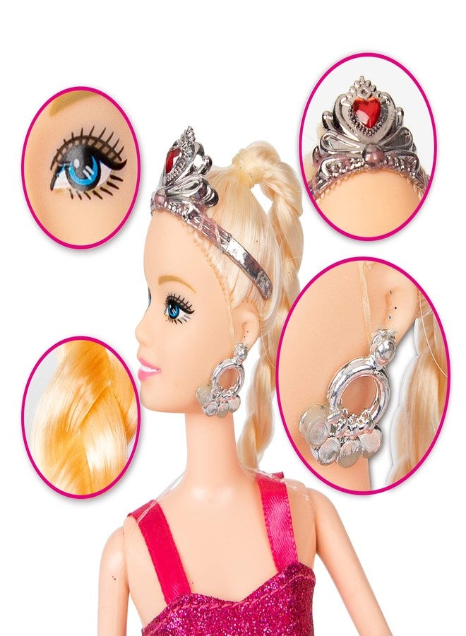 Bettina Mermaid Princess Doll Playset, Color Changing Mermaid, Dress Up Doll 12" and Dress Doll 3" and Dolphin, Color Change by by Reversing the Sequins Mermaid Toys for Little Girls and Play Gift Set Aged 3+ - Image 5