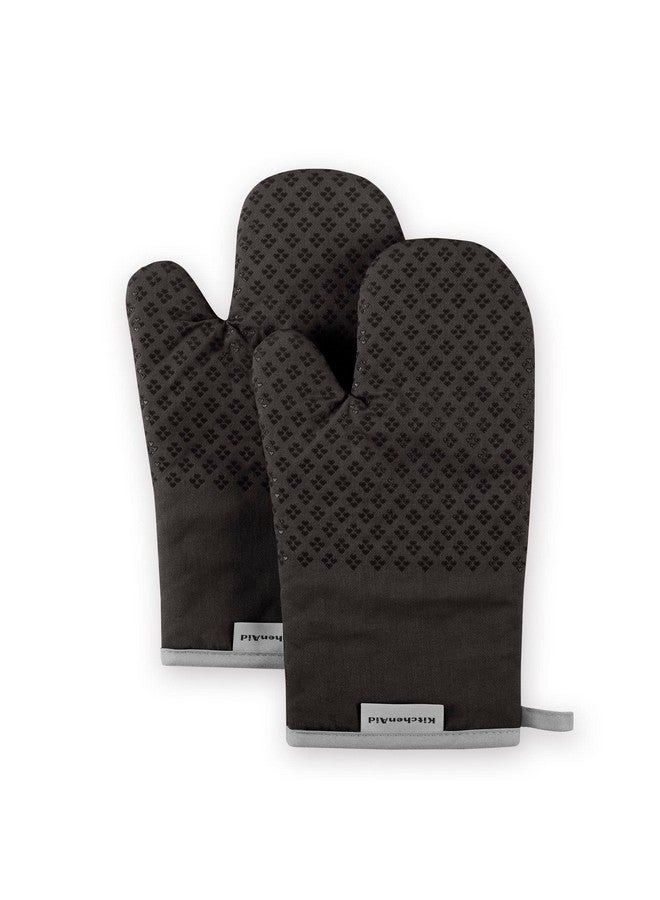 KitchenAid Asteroid Oven Mitt Set, 7"x12.5", Black, 2 Piece - Image 1