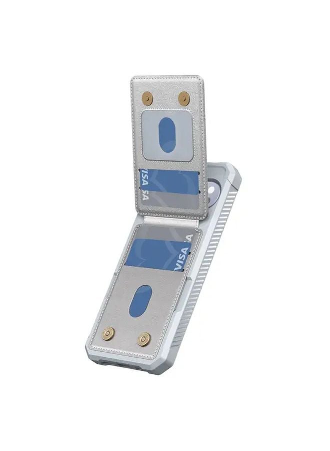 Purple Flip Cover Card Holder Case with Stand for Google Pixel 9 Pro - Image 3