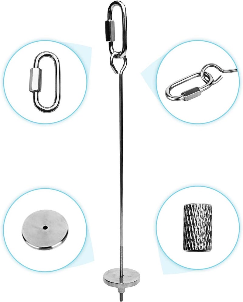Bac-kitchen Stainless Steel Bird Food Holder, Parrot Foraging Toy, Hanging Basket, 9.84 in L, 7.87 in W, 82g Weight, Activity Clasp, Fits 12oz Bottle - Image 5