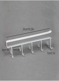 joyzzz Double Row Multi-Functional Hook Rack Suitable for Kitchen Utensils, Cabinets, Wardrobe Storage Racks, Coffee Cups, Etc.  - Image 2