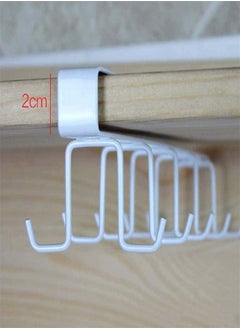 joyzzz Double Row Multi-Functional Hook Rack Suitable for Kitchen Utensils, Cabinets, Wardrobe Storage Racks, Coffee Cups, Etc.  - Image 3