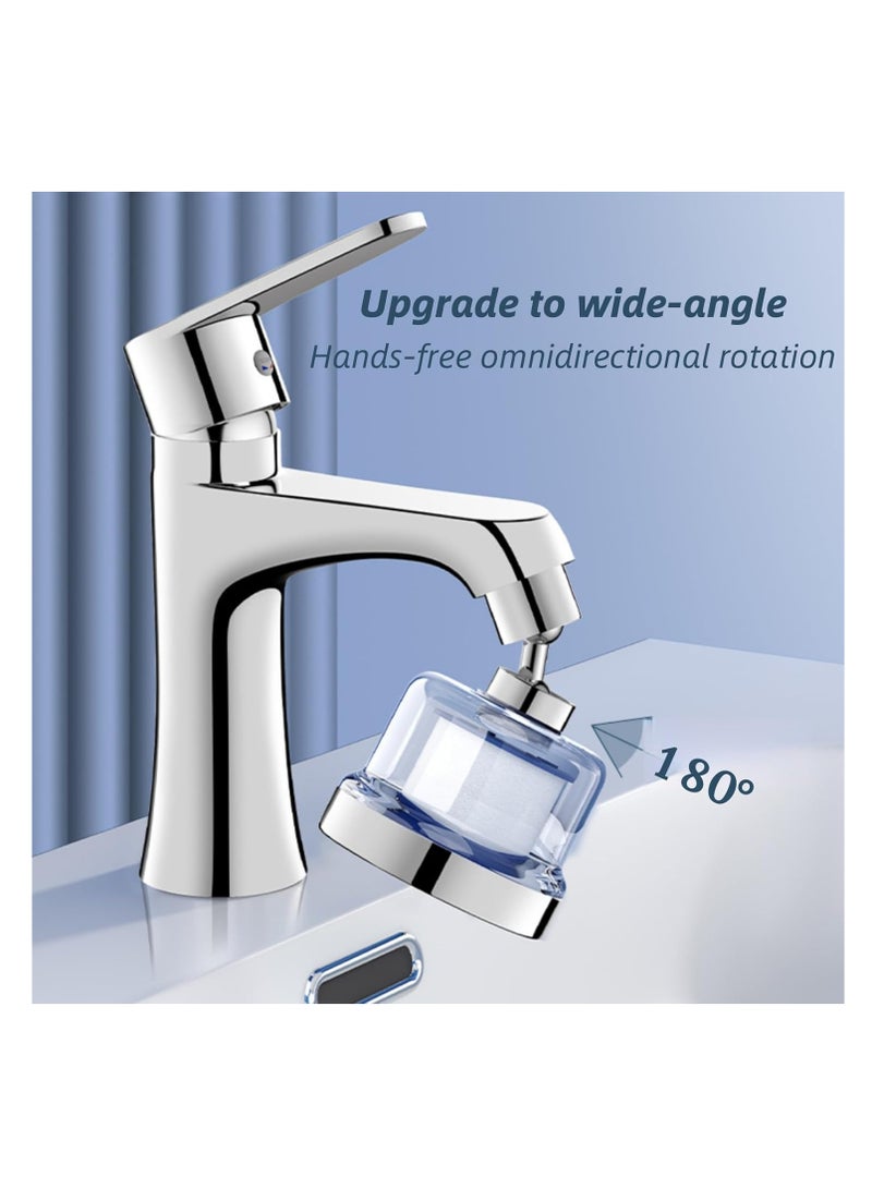 cyleto Water Filter for Sink Faucet – 360° Rotating Faucet Water Filter with 3 Replaceable Filters & Durable Design for Kitchen & Bathroom Sinks - Image 2