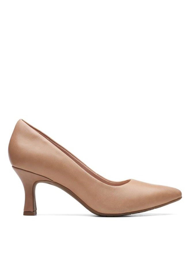 clarks Women's Kataleyna Gem Pump Warm Beige Leather 7.5, 38 EU - Image 3