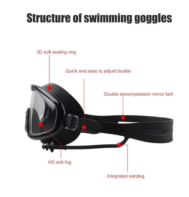 proxin Swimming Goggles Silicone Anti-Fog, UV Protection for Adults Men Women Kids with Protection Case Kit- No Leaking Swim Glasses Professional Adjustable Strap Comfort fit - Image 5