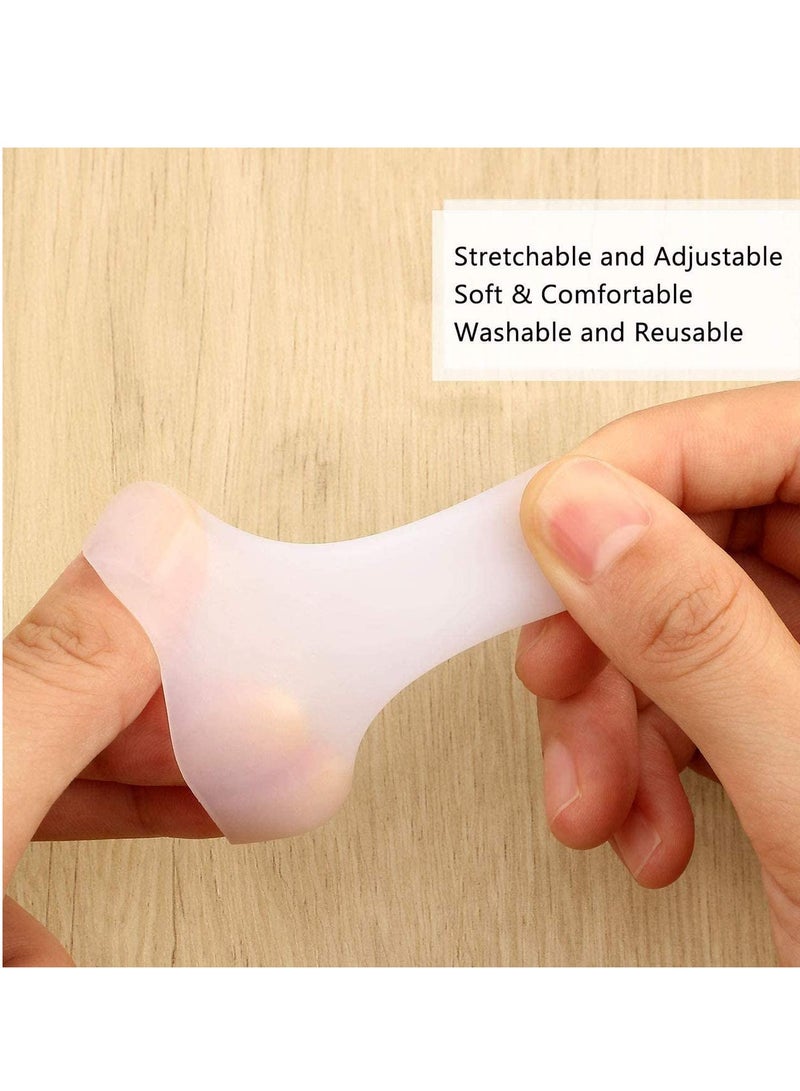 SYOSI Gel Finger Cots, Finger Protector Support 30 PCS, Finger Sleeves, Silicone Finger Covers Compress for Arthritis, Great for Protect Trigger Finger Fingertips Finger Cracking - Image 5