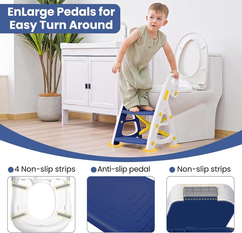 PRIMLECT Potty Training Toilet Seat with Step Stool Ladder - Image 4