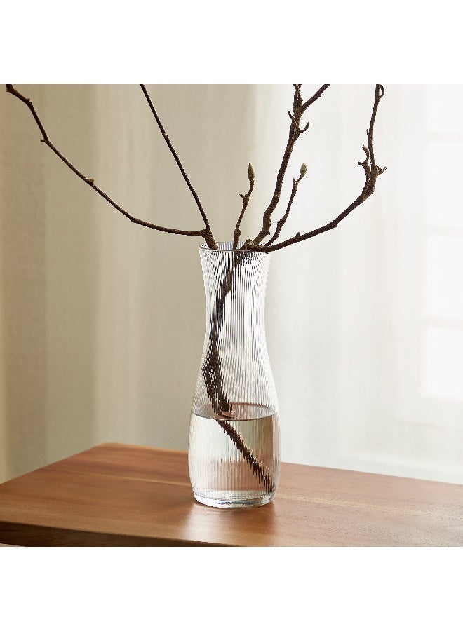 هوم بوكس فازة زجاجية شفافة مضلعة أتلانتا - ١١ × ٣٠ سم - Image 1