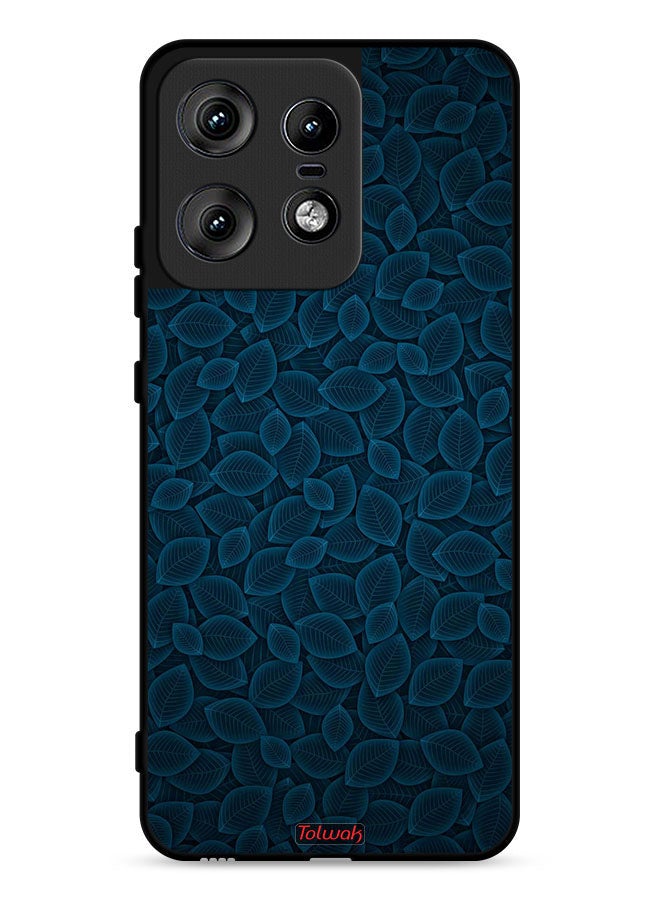Tolwak Motorola Edge 50 Pro 5G Protective Case Cover Digital Art Leaves Pattern - Image 1