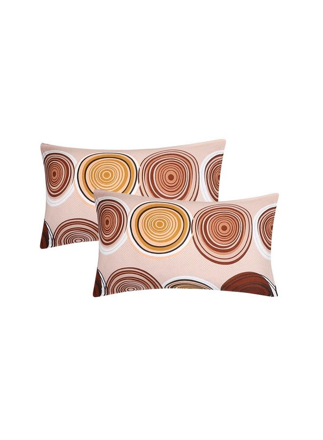 Status Contract -Cotton Rich Double Bedsheet with 2 Pillow Covers for Bed Room, Home, Hotel-120 GSM (Brown) - Image 5