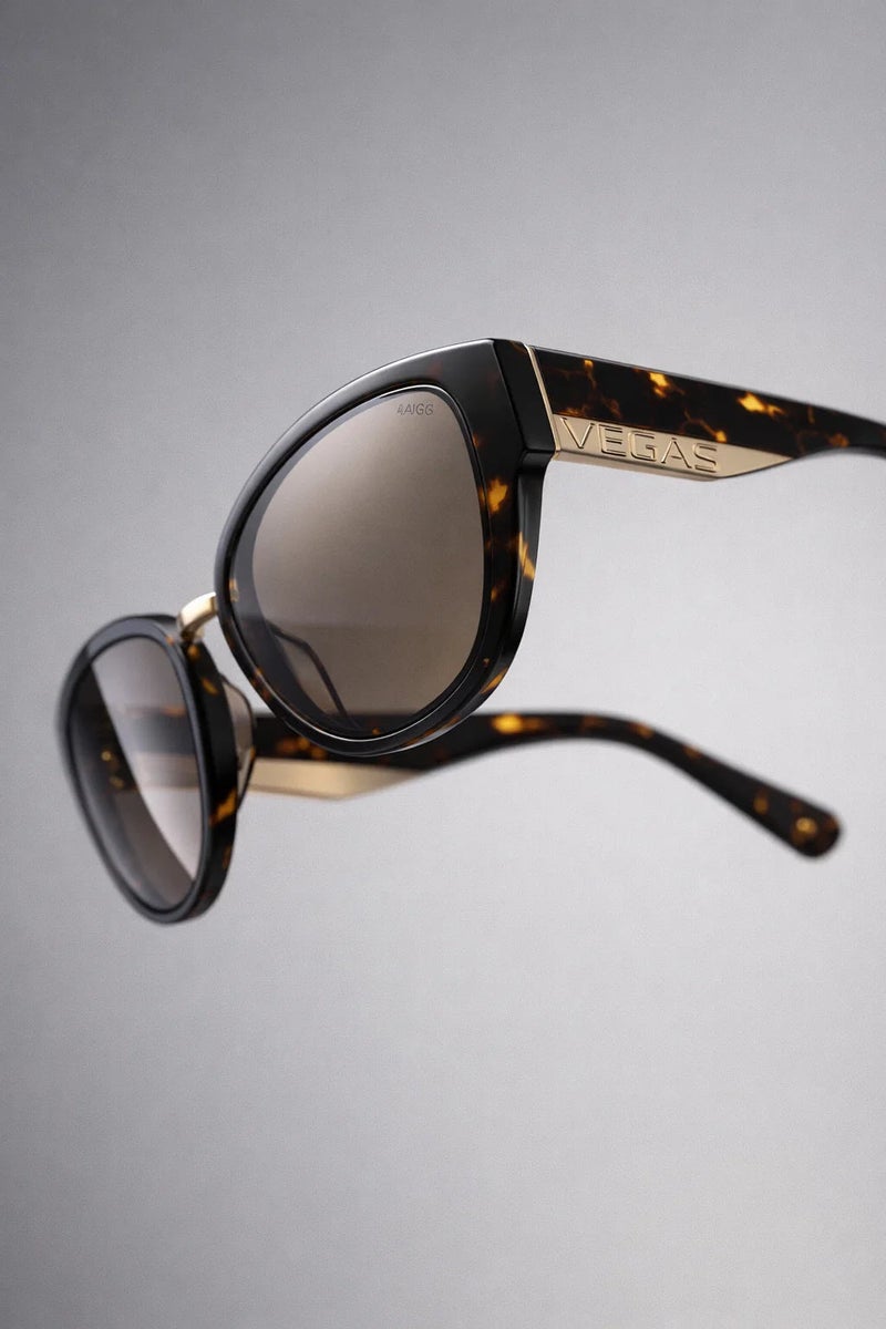 VEGAS Full Rim Cat Eye Women Brown  Sunglasses V6002 C4 - Image 3