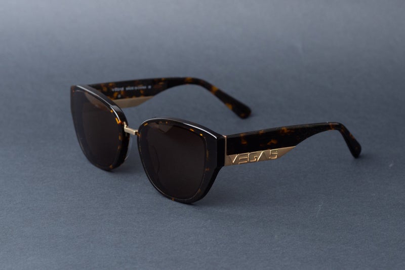 VEGAS Full Rim Cat Eye Women Brown  Sunglasses V6002 C4 - Image 4