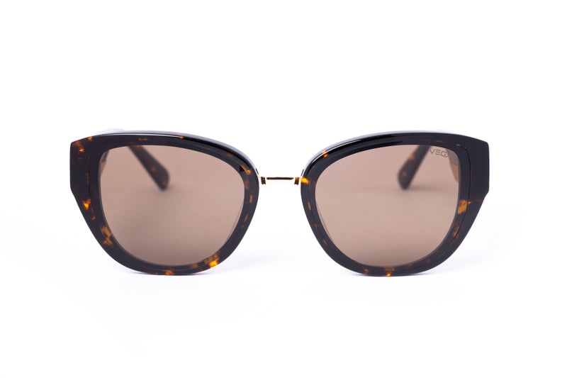 VEGAS Full Rim Cat Eye Women Brown  Sunglasses V6002 C4 - Image 2