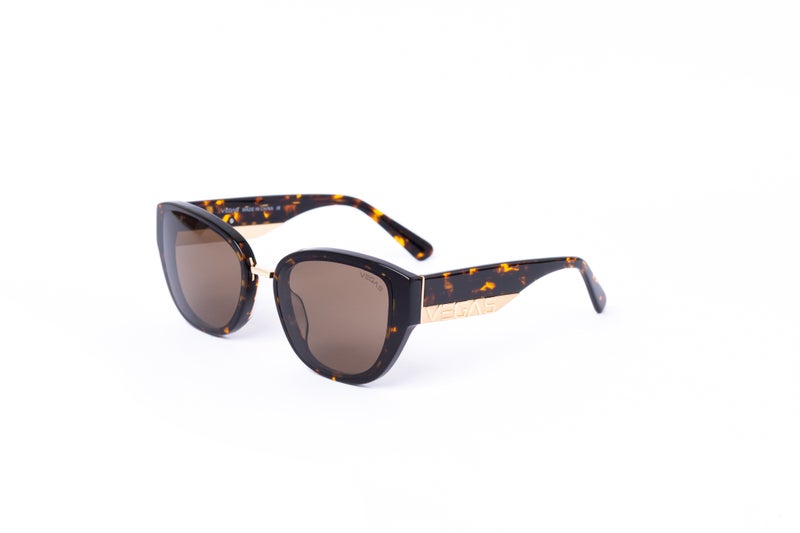 VEGAS Full Rim Cat Eye Women Brown  Sunglasses V6002 C4 - Image 5