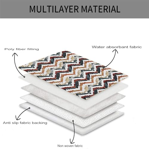 AMAZE ATTIRES Printed Sofa Seat Cover for 3 Seater with Heavy Antiskid Backing & Easily Machine Washable Sofa Seat Runner for Couch or Home Living Area - (27 x 72 Inches - 2 Piece) Design 5 - Image 5