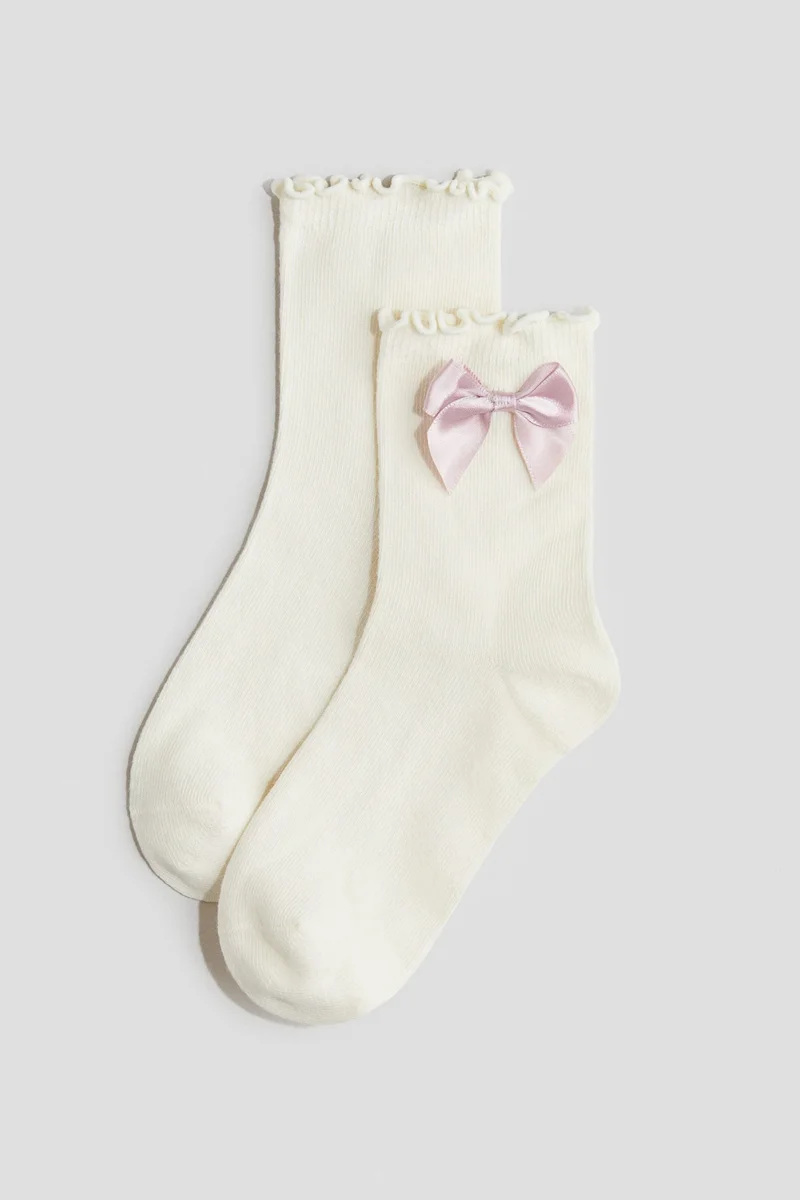 H&M 3-pack overlock-detail socks