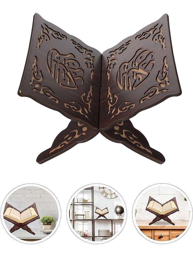 حامل قرآن، منصة قرآن، خزانة قرآن، حامل كتب الصلاة، رف قراءة رمضان، مبارك، زينة حفلة مسلم، حامل كتب - Image 1