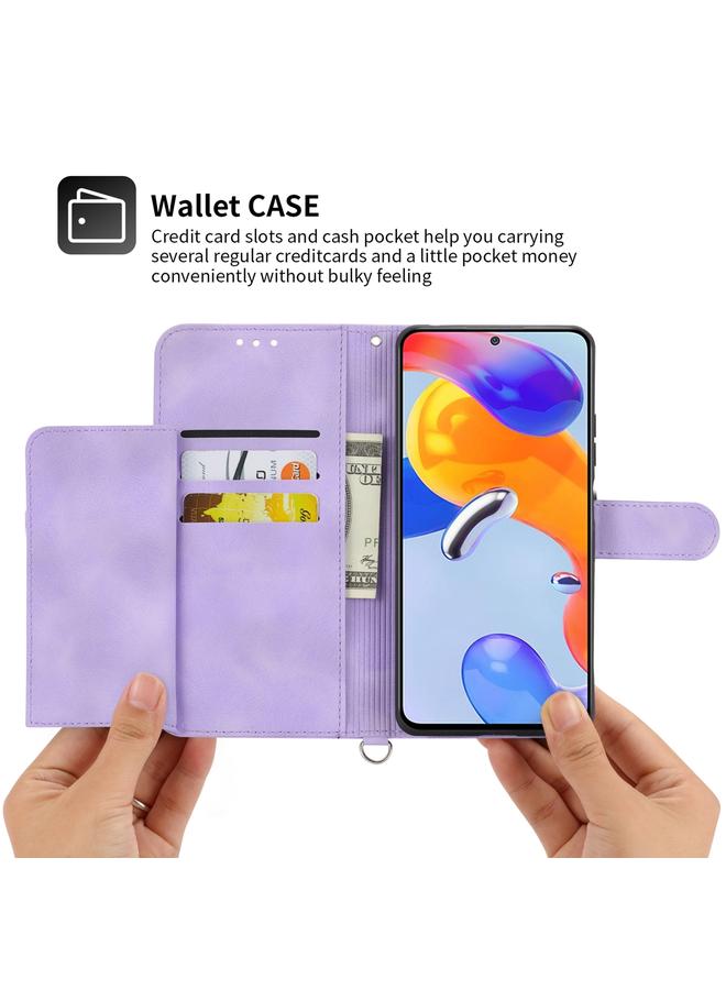 اس-توب جراب لهاتف Realme 10 4G، جراب هاتف من الجلد بملمس جلدي منقوش عليه زهور - Image 3