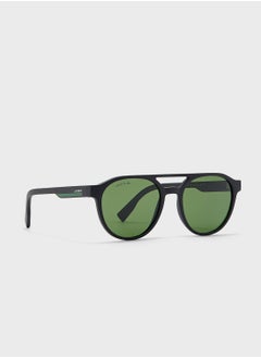 لاكوست نظارة شمسية بإطار دائري طراز L6008S  - Image 1
