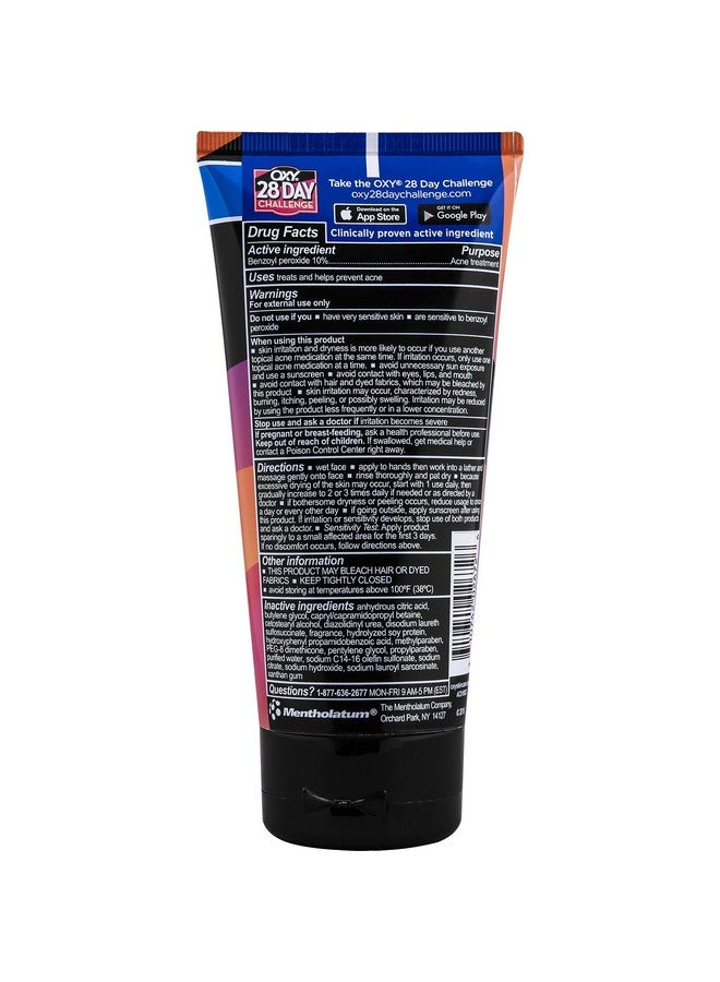 Oxy Oxy Acne Medication Face Wash - Maximum Action with Maximum Strength 10% Benzoyl Peroxide (5 Fl Oz) - Image 2