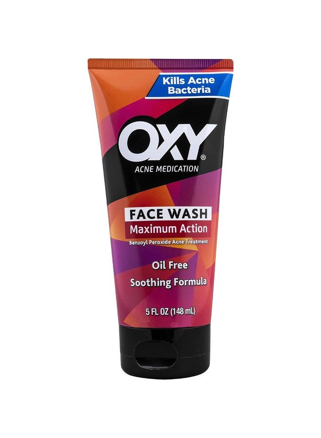 Oxy Oxy Acne Medication Face Wash - Maximum Action with Maximum Strength 10% Benzoyl Peroxide (5 Fl Oz) - Image 1