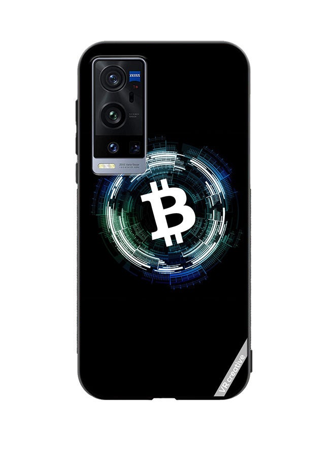 VR CREATIVE Protective Case Cover For Vivo X60 Pro Plus Bitcoin Design Multicolour - Image 1