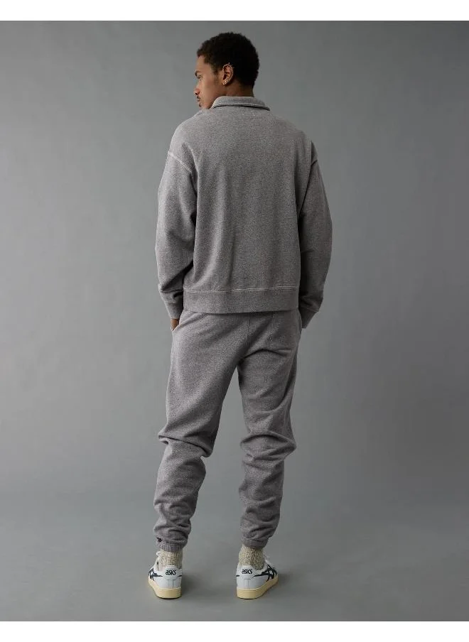 American Eagle AE Quarter-Zip Polo Collar Sweatshirt