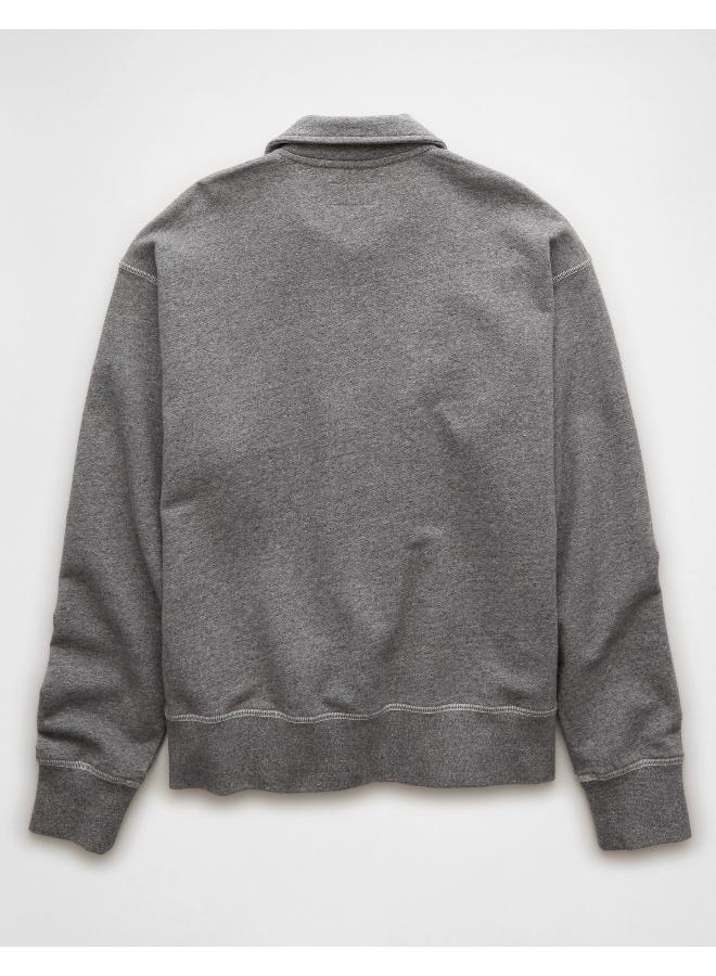 American Eagle AE Quarter-Zip Polo Collar Sweatshirt  - Image 2