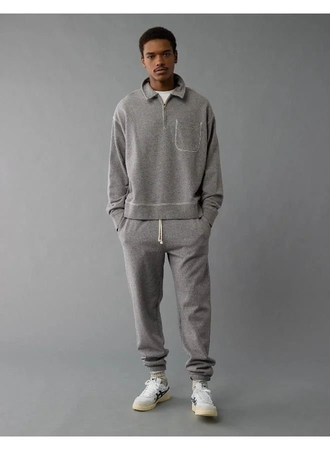 امريكان ايجل AE Quarter-Zip Polo Collar Sweatshirt