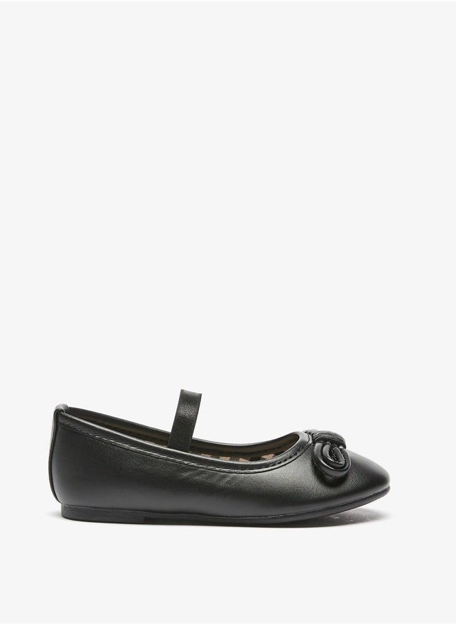 Flora Bella By Shoexpress - Flora Bella Bow Accented Round Toe Slip On Ballerina Shoes  Ramadan Collection - Image 1