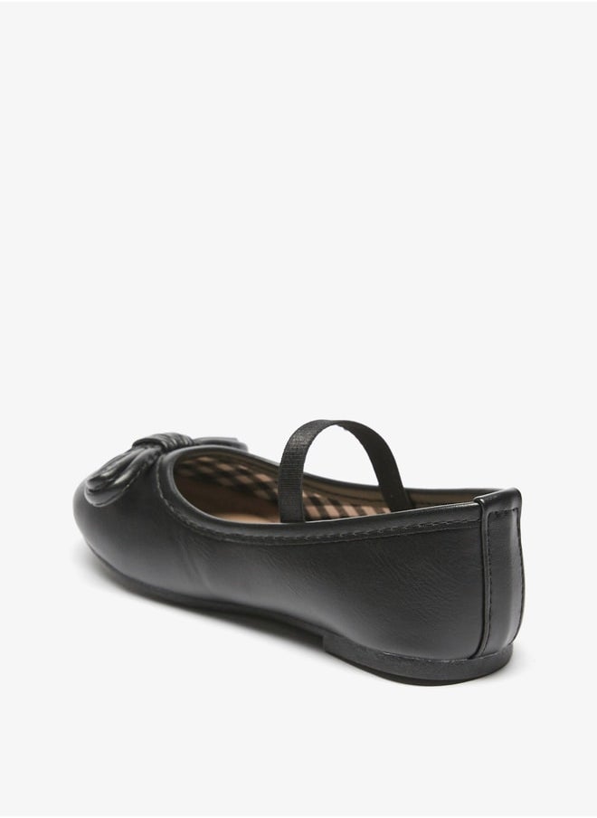Flora Bella By Shoexpress - Flora Bella Bow Accented Round Toe Slip On Ballerina Shoes  Ramadan Collection - Image 1