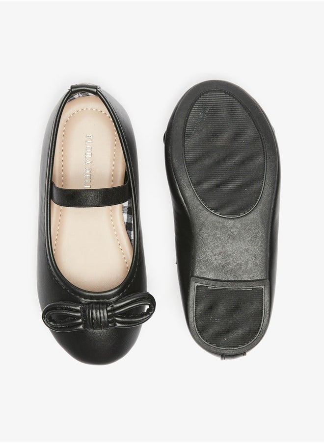 Flora Bella By Shoexpress - Flora Bella Bow Accented Round Toe Slip On Ballerina Shoes  Ramadan Collection - Image 1