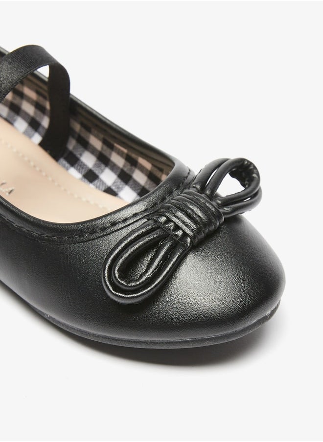 Flora Bella By Shoexpress - Flora Bella Bow Accented Round Toe Slip On Ballerina Shoes  Ramadan Collection - Image 1