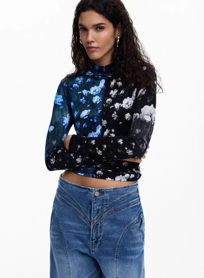 ديسيجوال قميص زهري ثنائي اللون