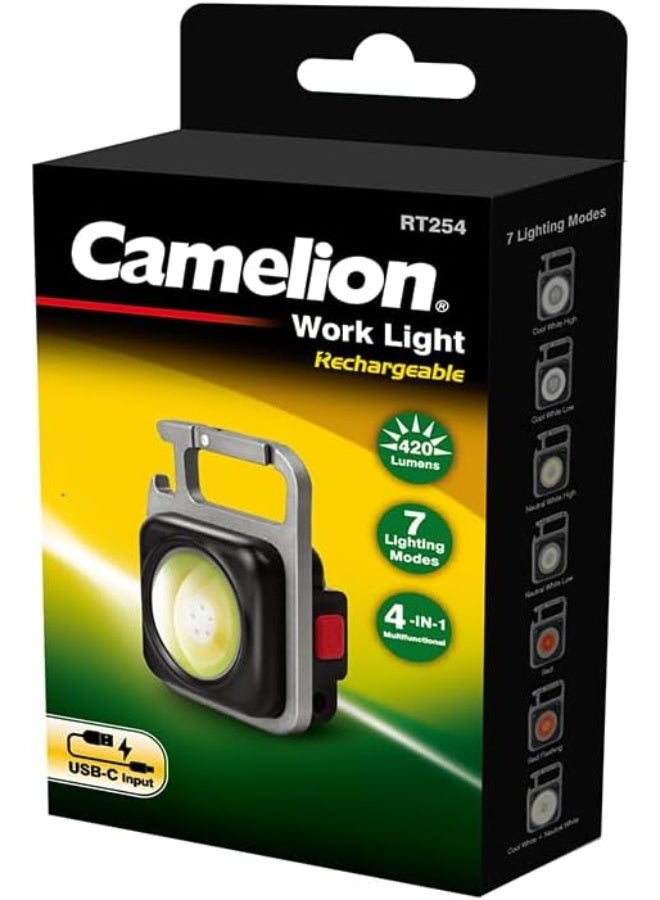 Camelion Camelion RT254 Mini Rechargeable Work Light – Compact, Multifunctional & Powerful - Image 1