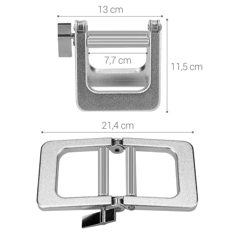 kwmobile Metal Toothpaste Tube Squeezer - Large Multifunctional Tube Wringer Roller Dispenser for Hair Color Dye, Paint Tubes, Hand Cream, Cosmetics - Image 3