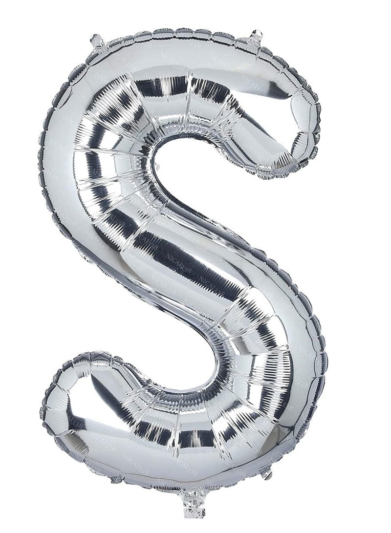Letter S Helium Party Balloon 32inch - Image 1