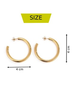 18K Hoop Earrings – Dazzling Large Circle  Collection with Swarovski Elements - Elevate Everyday Style with Fashion-forward Women's Jewelry - Explore Elegant Designs, Perfect for Casual or Formal Wear - pzsku/ZD3D43712FD542AB985F4Z/45/_/1707206174/0632c4f0-ef41-4569-998a-25b41dd791f7