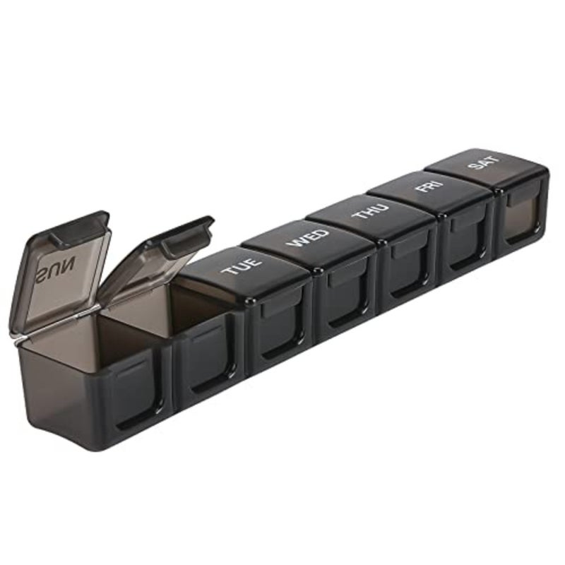 NB Extra Large Weekly Pill Organizer, Weekly Pill Box, 7 Day Pill Case, Oversize Daily Medicine Pill Dispenser, Daily Pill Cases for Pills/Vitamin/Fish Oil/Supplements - Image 1