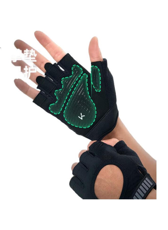 Keep Fitness Gloves For Men And Women With 3D Palm Pads, Dumbbell And Equipment Wrist Guards For Strength Training, Wear-Resistant And Non-Slip, Black, Size M - Image 3